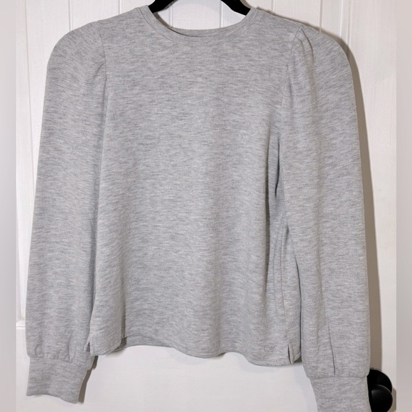 Girls Vineyard Vines Gray Jersey Knit Sweater - Picture 1 of 6